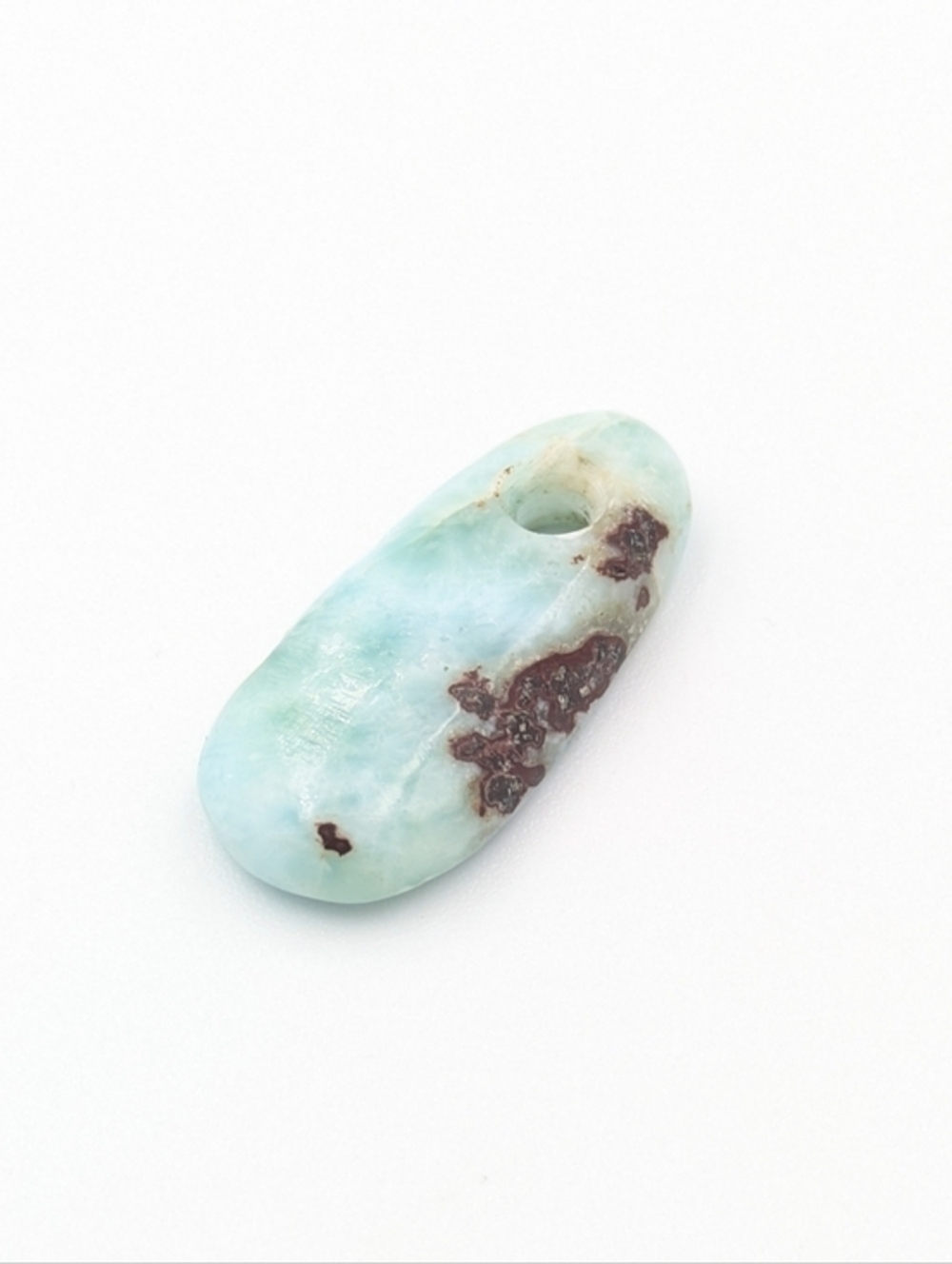 5/25$  Larimar tumbled stone pendant blue